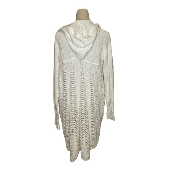 Anthropologie Moth Hooded Open-Front Cardigan Sweater - Picture 3 of 5